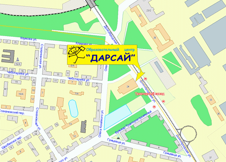 ДАРСАЙ на карте - филиал Долгобродская
